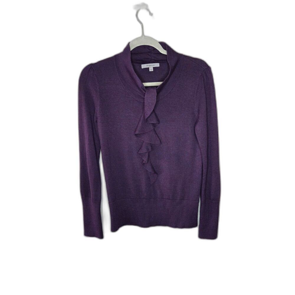 Classiques Entier Women's Purple Merino Wool Long Sleeve Sweater Size Small - Picture 1 of 7